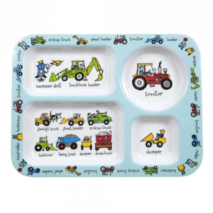 Tyrrell Katz Piatto per Bambini con Scomparti Working