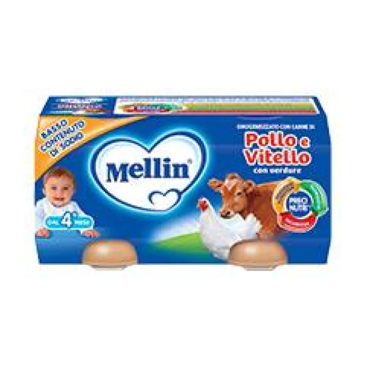 Mellin Omogeneizzato Gusto Pollo e Vitello con Verdure