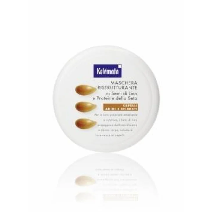 Kelemata Maschera Ristrutturante per Capelli ai Semi di Lino e Proteine della Seta