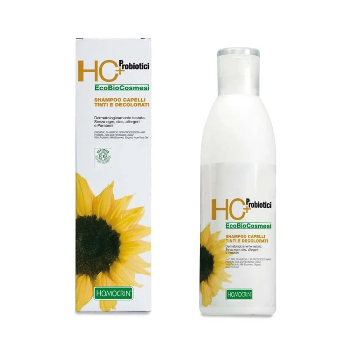 Specchiasol Homocrin HC+ Probiotici Shampoo Naturale per Capelli Tinti e Decolorati