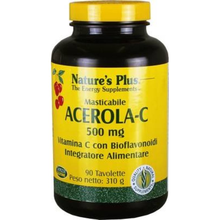 Nature's Plus Acerola C 500 Integratore di Vitamina C