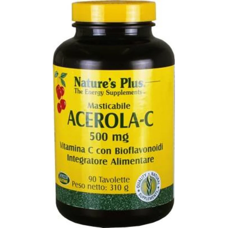 Nature's Plus Acerola C 500 Integratore di Vitamina C