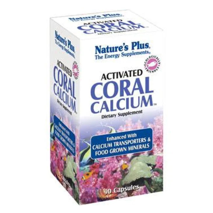 Nature's Plus Activated Coral Calcium Integratore contro Acidità Gastrica
