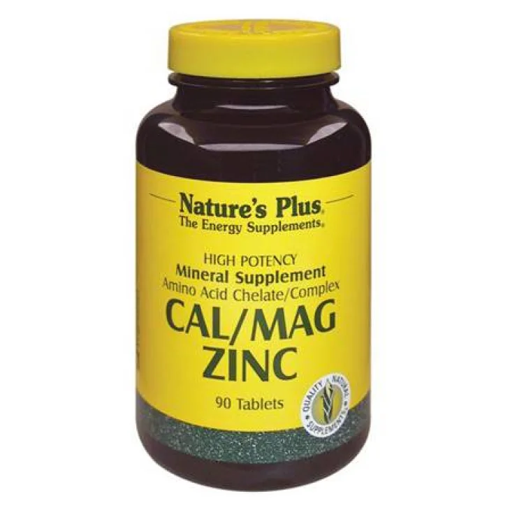 Nature's Plus Calcio Magnesio e Zinco Integratore Sali Minerali
