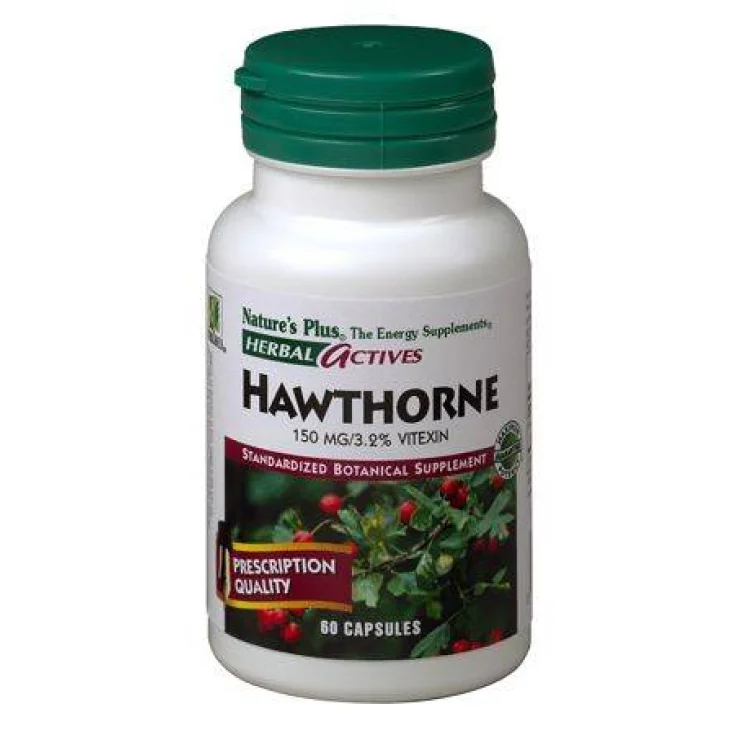 Nature's Plus Herbal Actives Biancospino Integratore per il Sistema Circolatorio