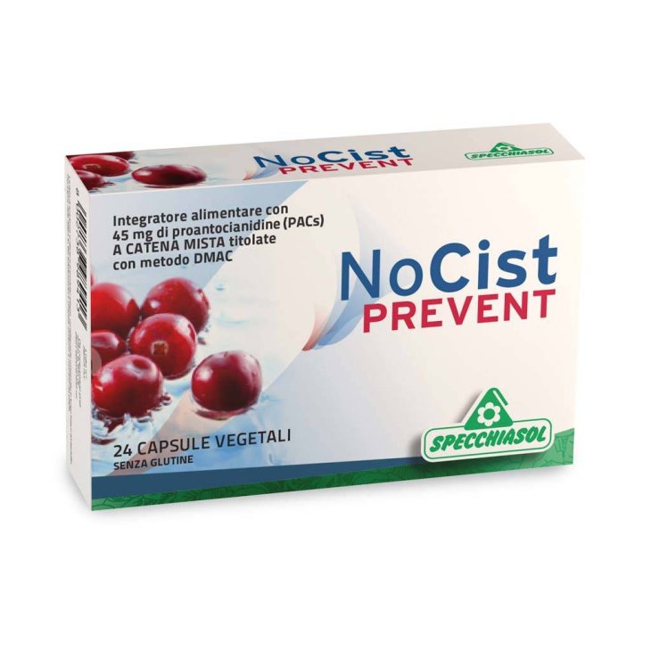 Specchiasol Nocist Prevent Integratore a Base di Mirtillo Rosso per le Vie Urinarie