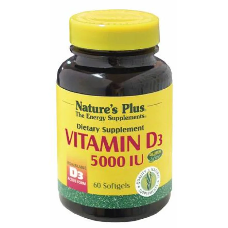Nature's Plus Vitamina D3 5000 UI Integratore Vitaminico