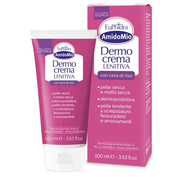 Euphidra AmidoMio Dermo Crema Lenitiva per Pelli Secche e Arrossate 100 ml