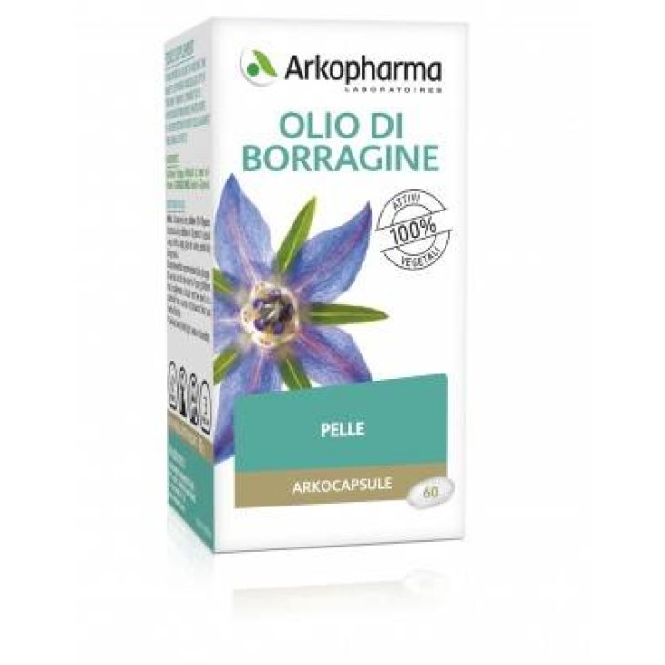Arkopharma Arkocapsule Olio di Borragine Bio Integratore per la Pelle