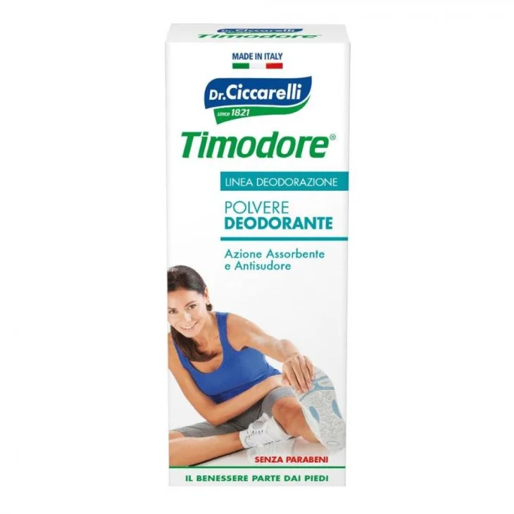 Dr Ciccarelli Timodore Polvere Deodorante antisudore per i Piedi 75 g