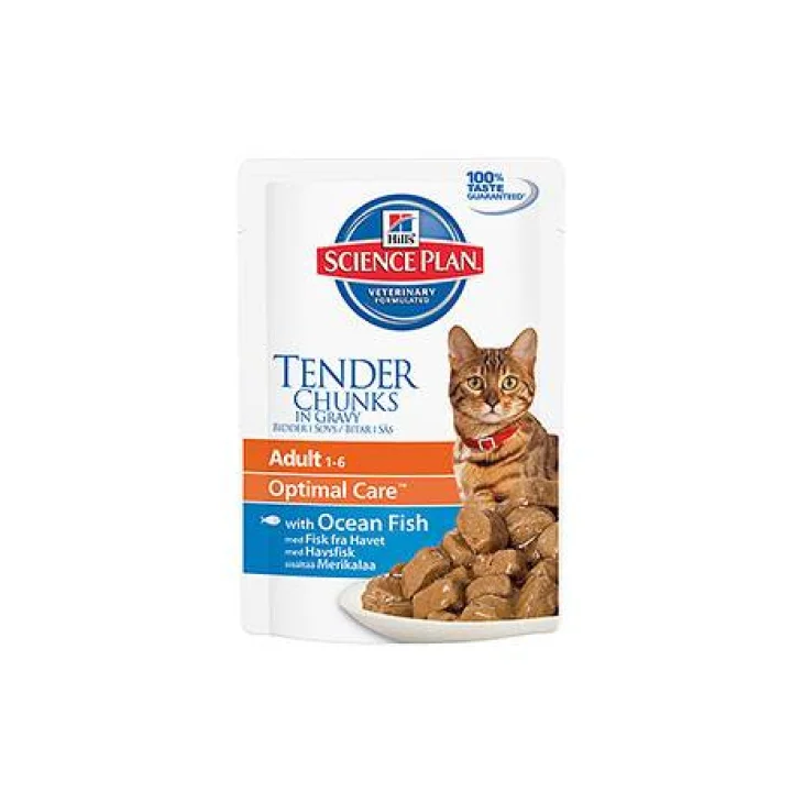 Hill's Feline Adult Cibo Umido per Gatti Gusto Pesce Oceanico