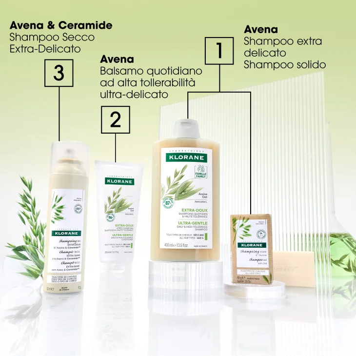 Klorane Shampoo Secco all'Avena Uso Frequente Capelli Scuri Klorane Shampoo Secco all'Avena Uso Frequente Capelli Scuri