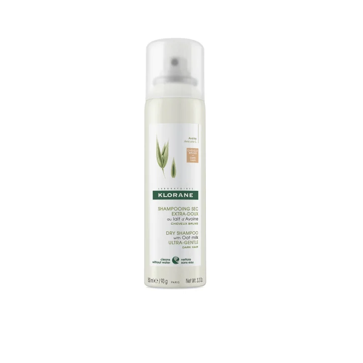 Klorane Shampoo Secco all'Avena Uso Frequente Capelli Scuri
