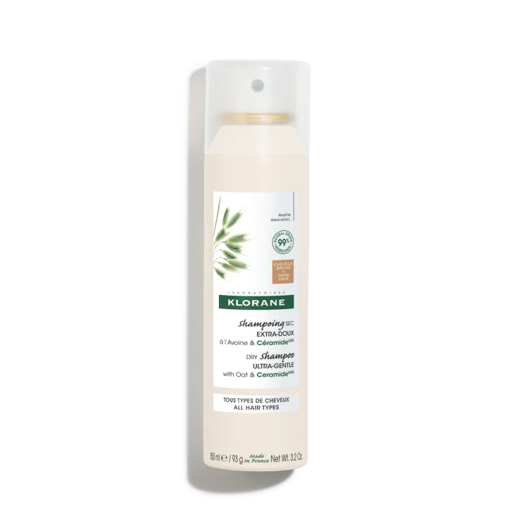 Klorane Shampoo Secco all'Avena Uso Frequente Capelli Scuri