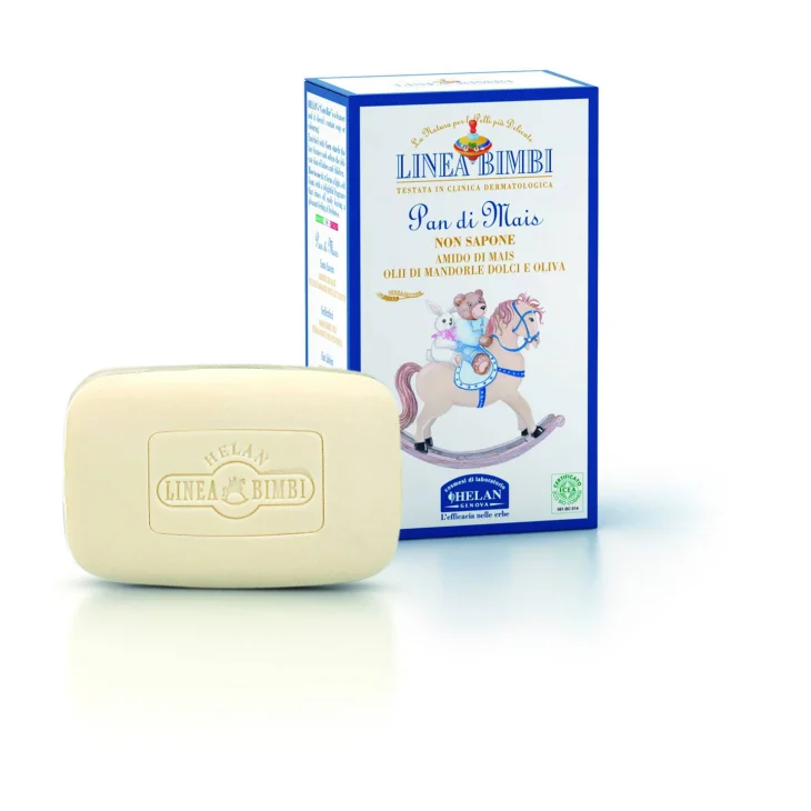 Helan Bimbi Bio Pan di Mais Saponetta detergente per Bambini 100 g