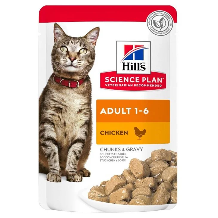 Hill's Feline Adult Cibo Umido per Gatti Gusto Pollo
