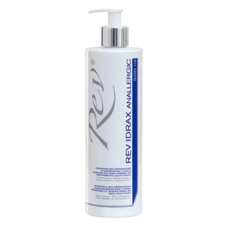 Rev Idrax Anallergic Crema Fluida Viso E Corpo Con Ceramidi 500 Ml