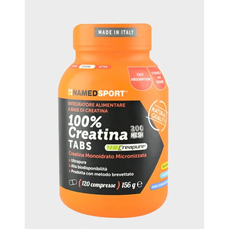 Named Sport 100% Creatina Tabs Integratore di Creatina per sportivi 120 compresse