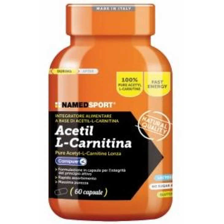 Named Sport Acetil L-Carnitina Integratore energizzante per sportivi 60 capsule