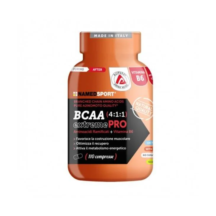 Named Sport BCAA Extreme Pro Integratore di Aminoacidi per Sportivi 110 compresse