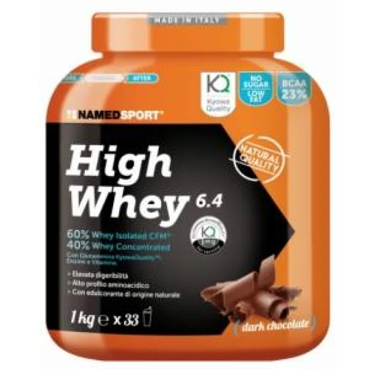 Named Sport High Whey Integratore di Proteine per Sportivi Gusto Cioccolato 1 kg