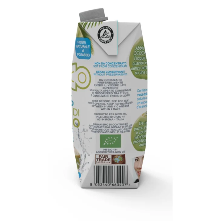 Ococo 100% Acqua di cocco biologica 500 ml
