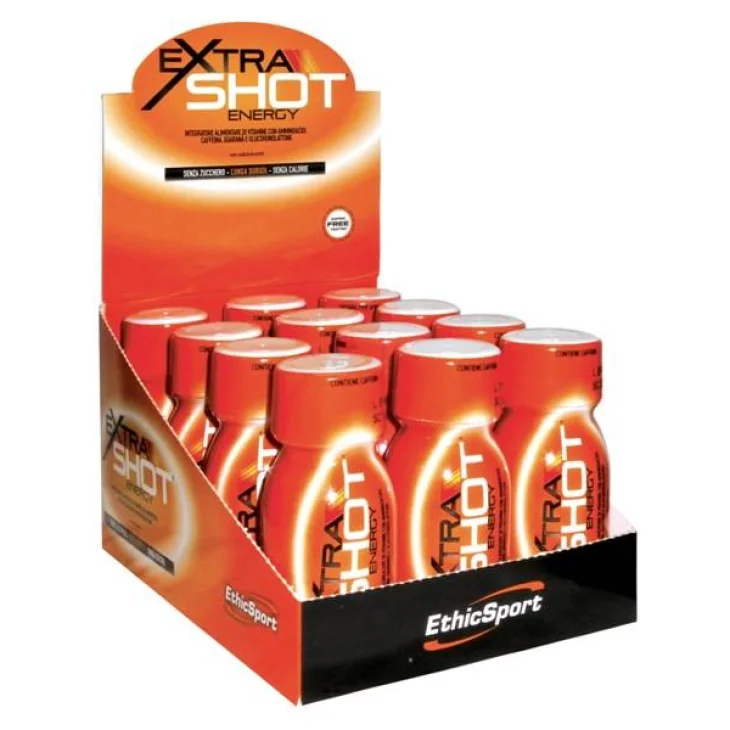 EthicSport Energy Extra Shot Concentrato Integratore Energetico per sportivi 60 ml