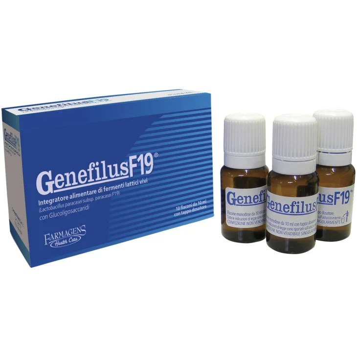 Farmagens Genefilus F19 Integratore Fermenti Lattici 10 Flaconcini x 10 ml