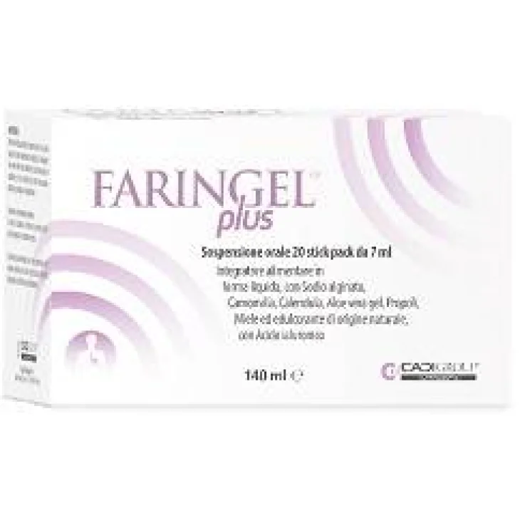 Cadigroup Faringel Plus Integratore per il Reflusso Laringo - Laringeo 20 Bustine
