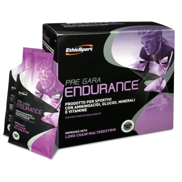 EthicSport Pre Gara Endurance Integratore di Aminoacidi e Sali Minerali per Sportivi 20 bustine