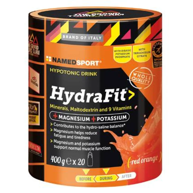 Named Sport Hydrafit Ipotonic Drink Integratore di Sali Minerali 400 g