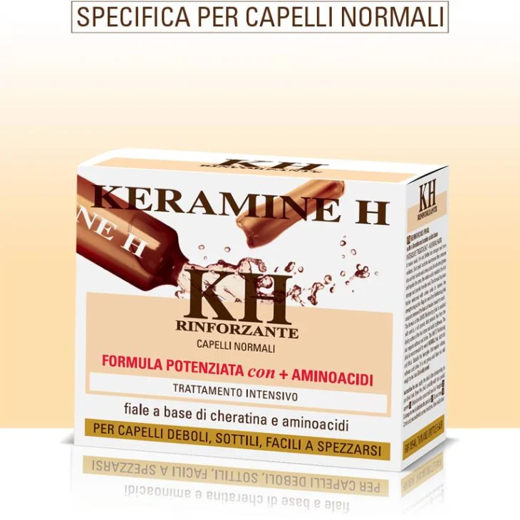 Keramine H Trattamento Rinforzante in Fiale per Capelli Normali 10 Fiale