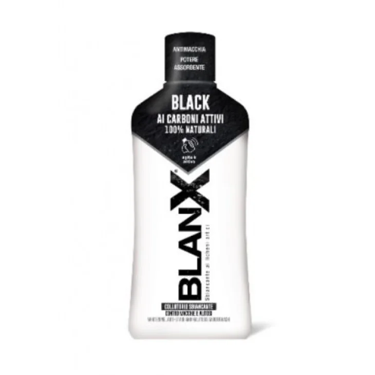 Blanx Collutorio Black Sbiancante ai Carboni Attivi senza Alcol 500 ml Blanx Collutorio Black Sbiancante ai Carboni Attivi senza Alcol 500 ml