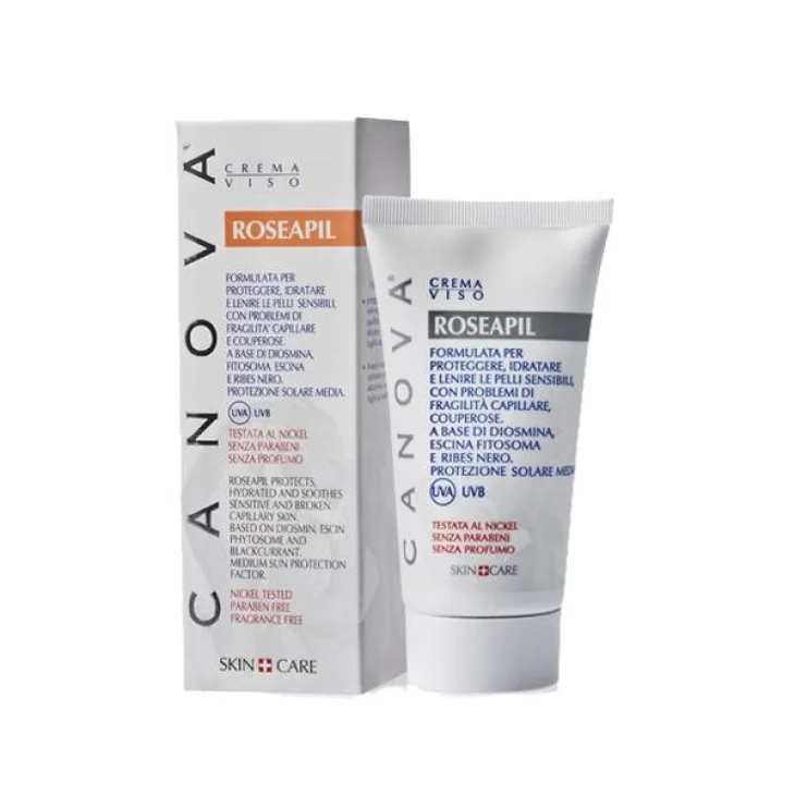 Canova Roseapil Crema Viso Lenitiva Pelli Sensibili