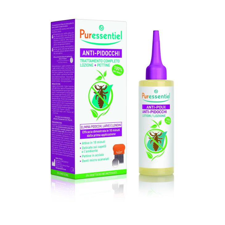 Puressentiel Trattamento Anti-Pidocchi Lozione + Pettine 100 ml