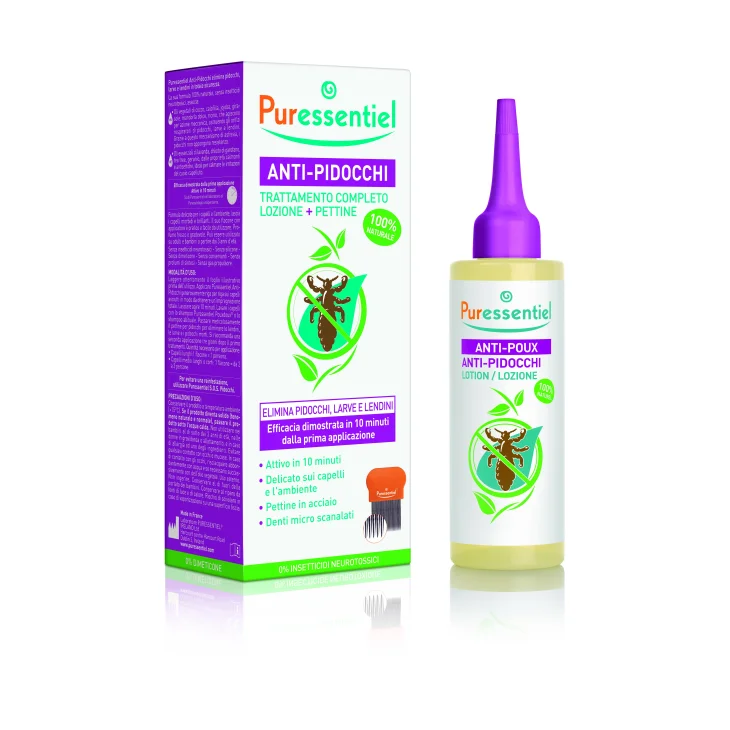 Puressentiel Trattamento Anti-Pidocchi Lozione + Pettine 100 ml