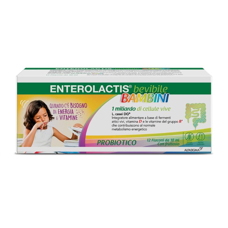 Enterolactis Bevibile Integratore Fermenti Lattici per Bambini