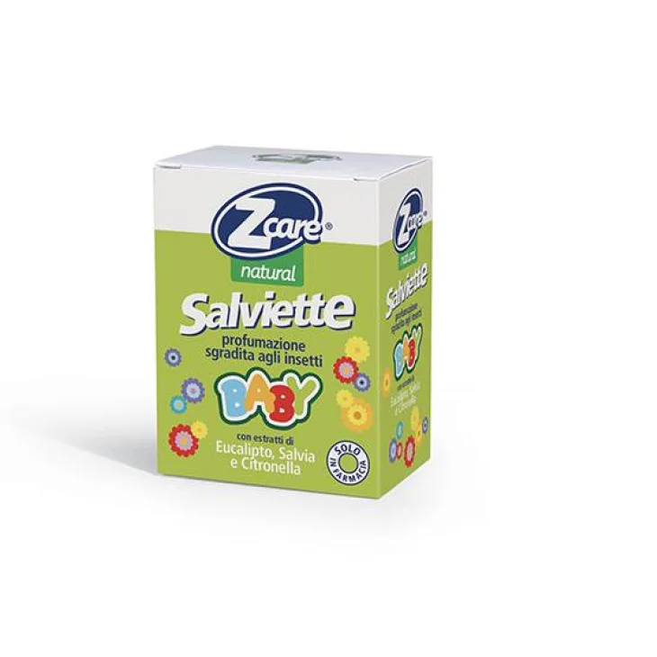 ZCare Natural Baby Salviette Repellenti Zanzare per Bambini