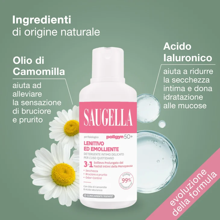Saugella Poligyn 50+ Detergente Intimo 500 ml Saugella Poligyn 50+ Detergente Intimo 500 ml