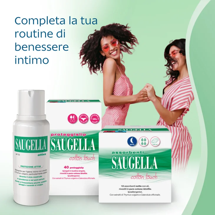 Saugella Cotton Touch Proteggislip 40 pezzi
