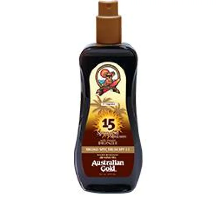 Australian Gold SPF15 Spray gel protezione solare con abbronzante 237 ml