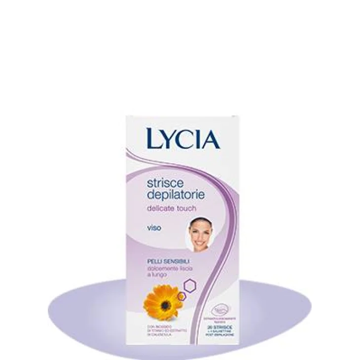 Lycia Delicate Touch Strisce Depilatorie Viso Pelli Sensibili