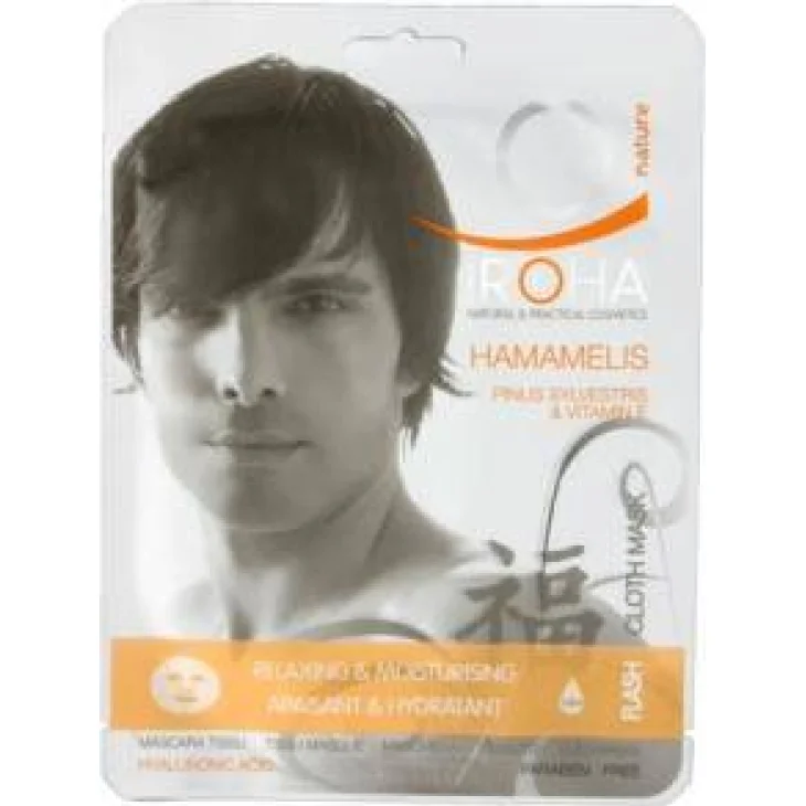 Iroha Nature Maschera Viso in Tessuto Extra Idratazione Uomo