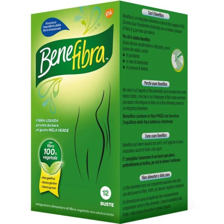 Benefibra Integratore di Fibra Vegetale 12 bustine