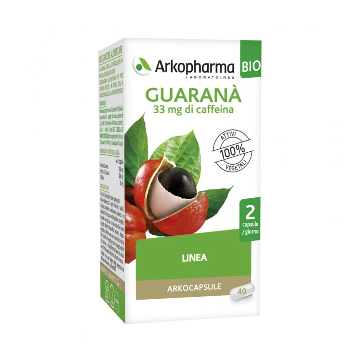 Arkopharma Arkocapsule Guaranà Bio Integratore per dimagrire 40 capsule