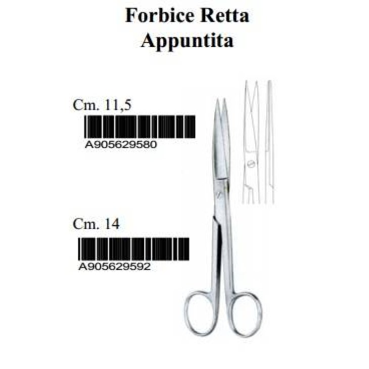 Farmacare Forbici Chirurgiche rette appuntite