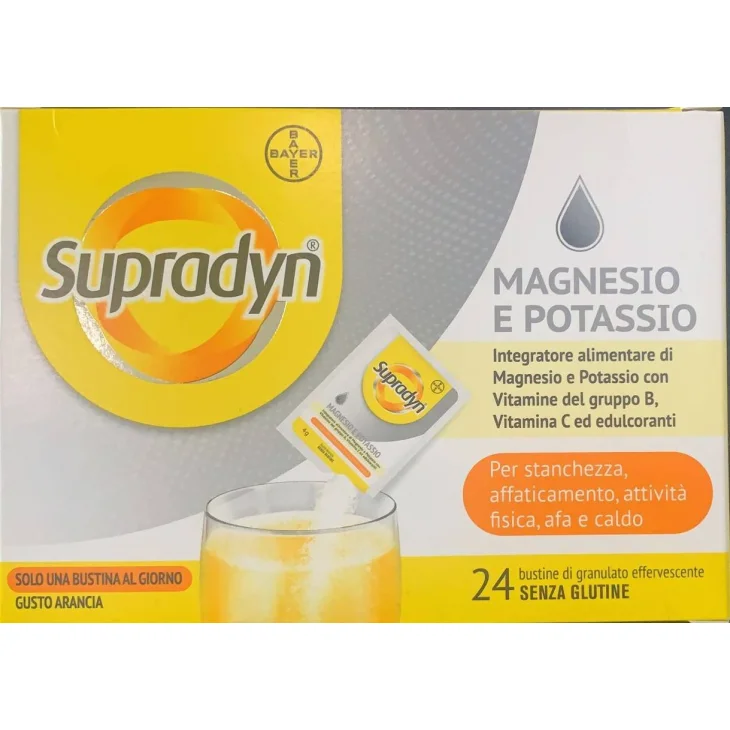 Supradyn Magnesio Potassio e Vitamine Integratore Multivitaminico 24 bustine