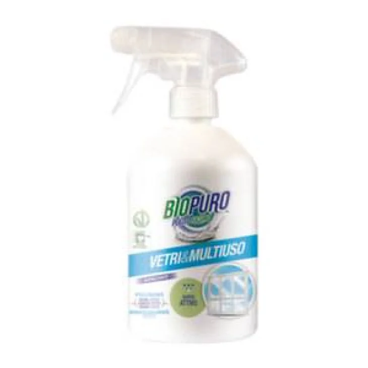 Biopuro Vetri&Multiuso Detersivo con Spruzzino Ecologico 500 ml