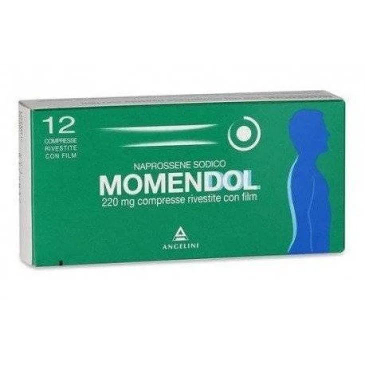 Momendol 220 mg Trattamento sintomatico contro mal di testa 12 Compresse