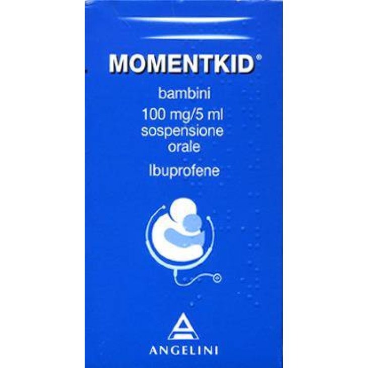 Momentkid Bambini Sospensione Orale 100 mg/5 ml - 150 ml Gusto Miele e Banana
